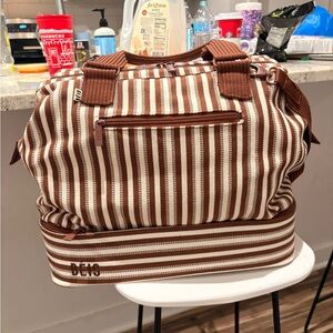 BEIS Maple Stripe Mini Weekender